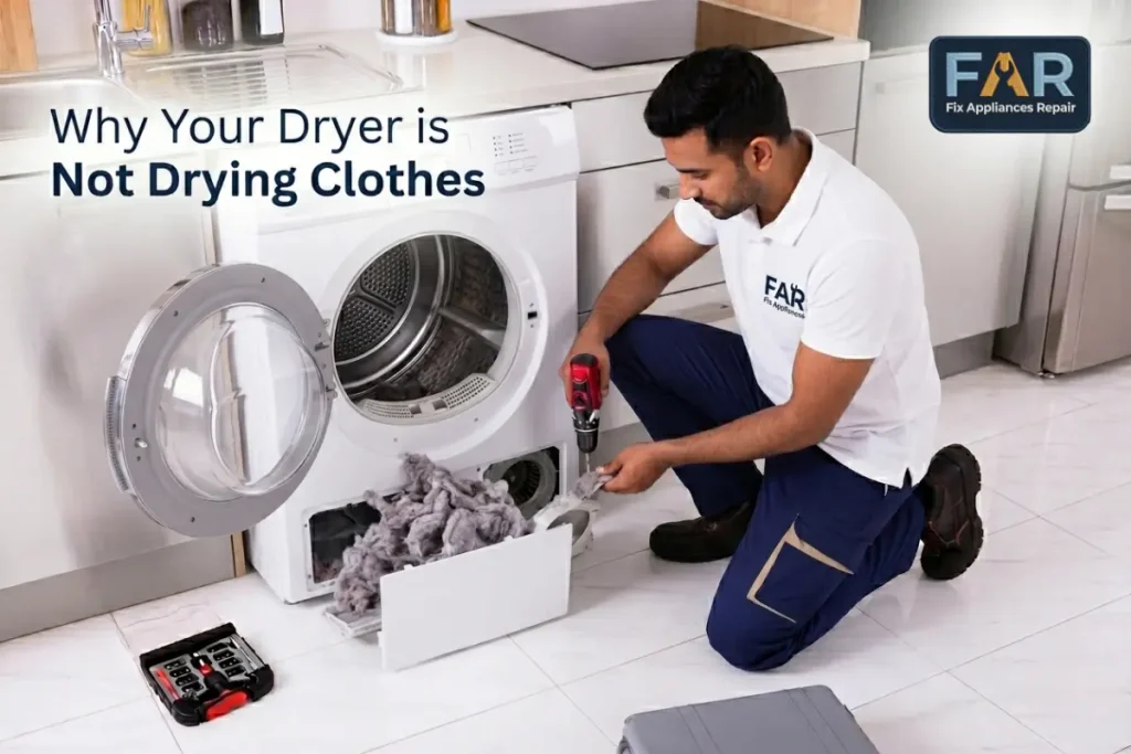 Why Your Dryer is Not Drying Clothes